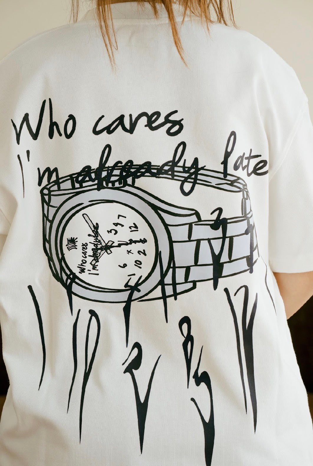 Rolex “Who cares I’m already late” Tee